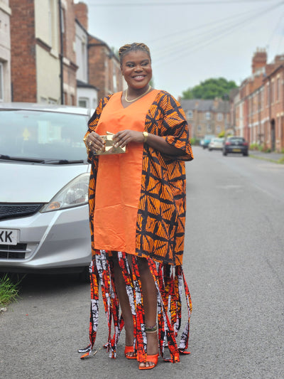 ARA AFRICAN PRINT BUBU (ORANGE)