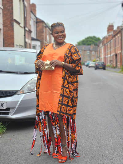 ARA AFRICAN PRINT BUBU (ORANGE)