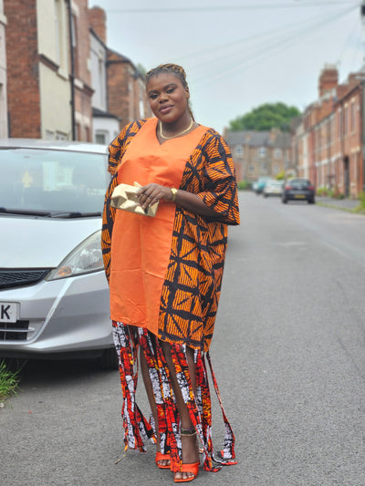 ARA AFRICAN PRINT BUBU (ORANGE)