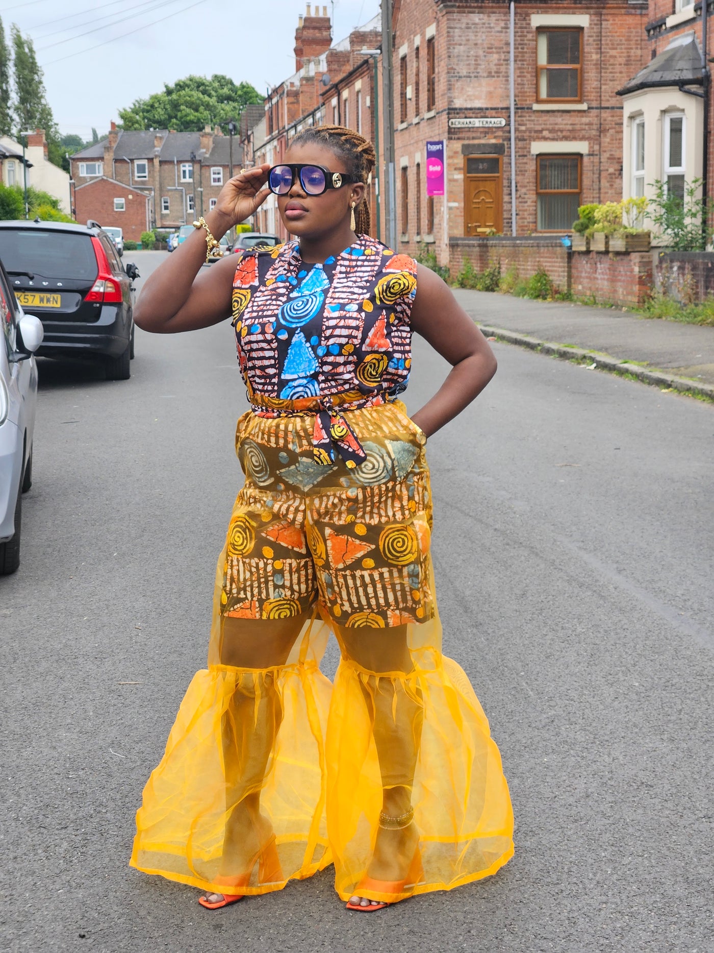 ADUNBI AFRICAN PRINT JUMPSUIT (YELLOW)