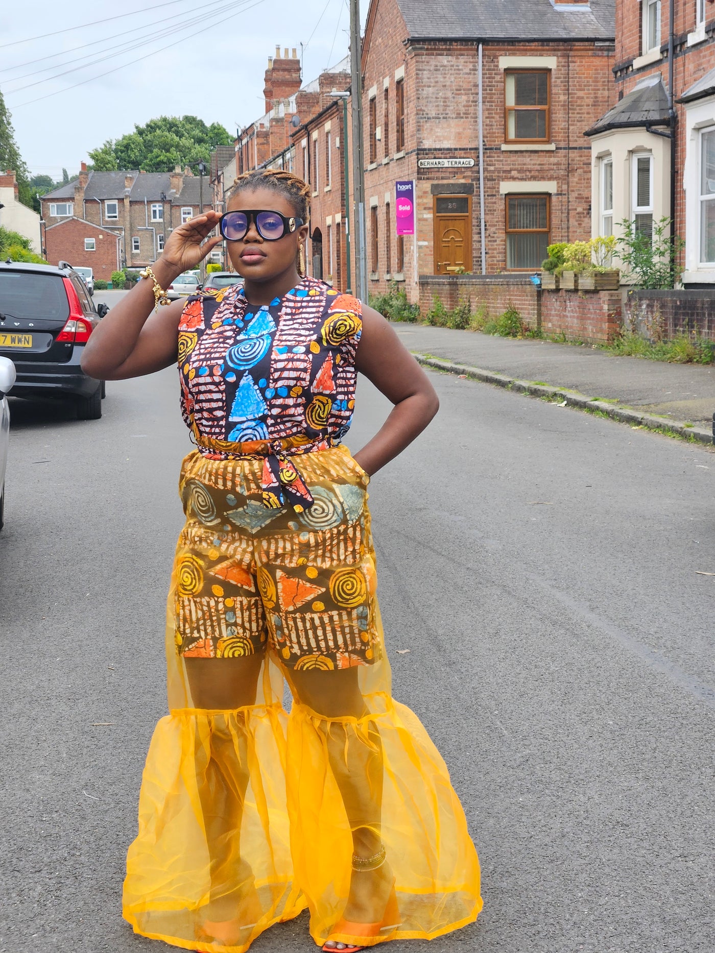 ADUNBI AFRICAN PRINT JUMPSUIT (YELLOW)