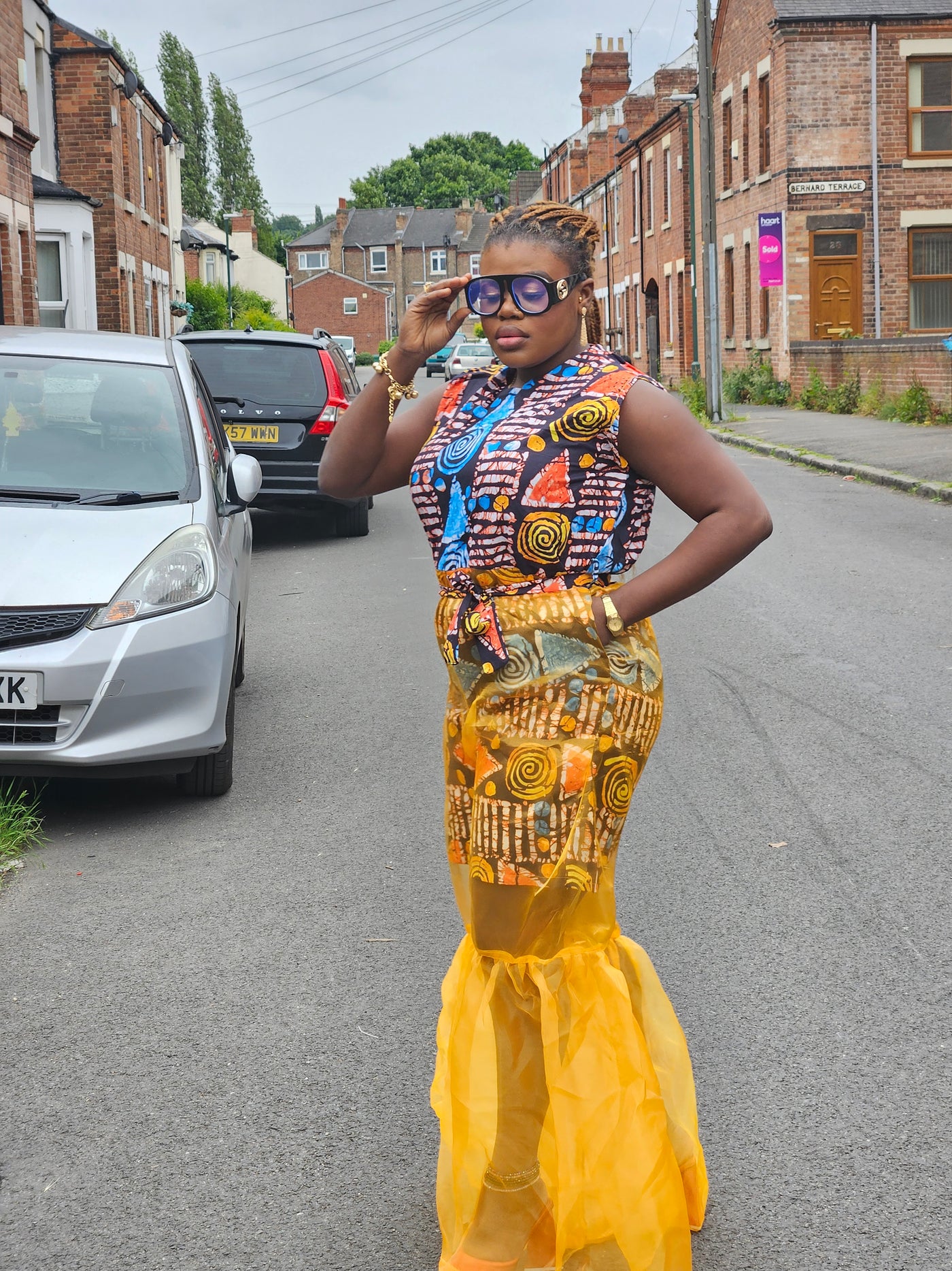 ADUNBI AFRICAN PRINT JUMPSUIT (YELLOW)