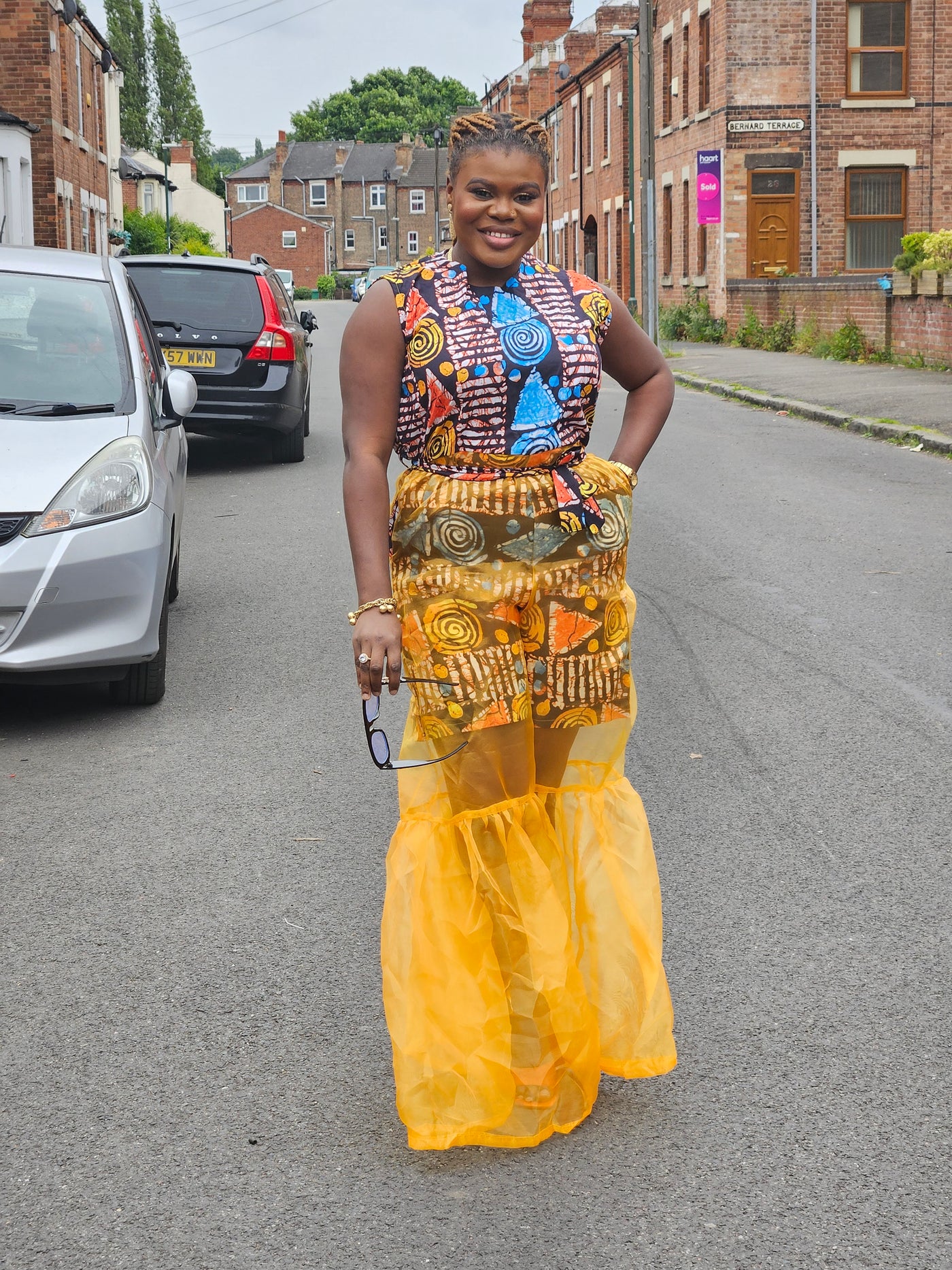 ADUNBI AFRICAN PRINT JUMPSUIT (YELLOW)