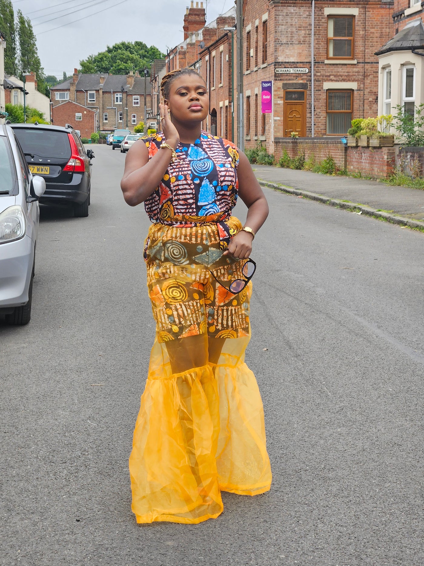 ADUNBI AFRICAN PRINT JUMPSUIT (YELLOW)