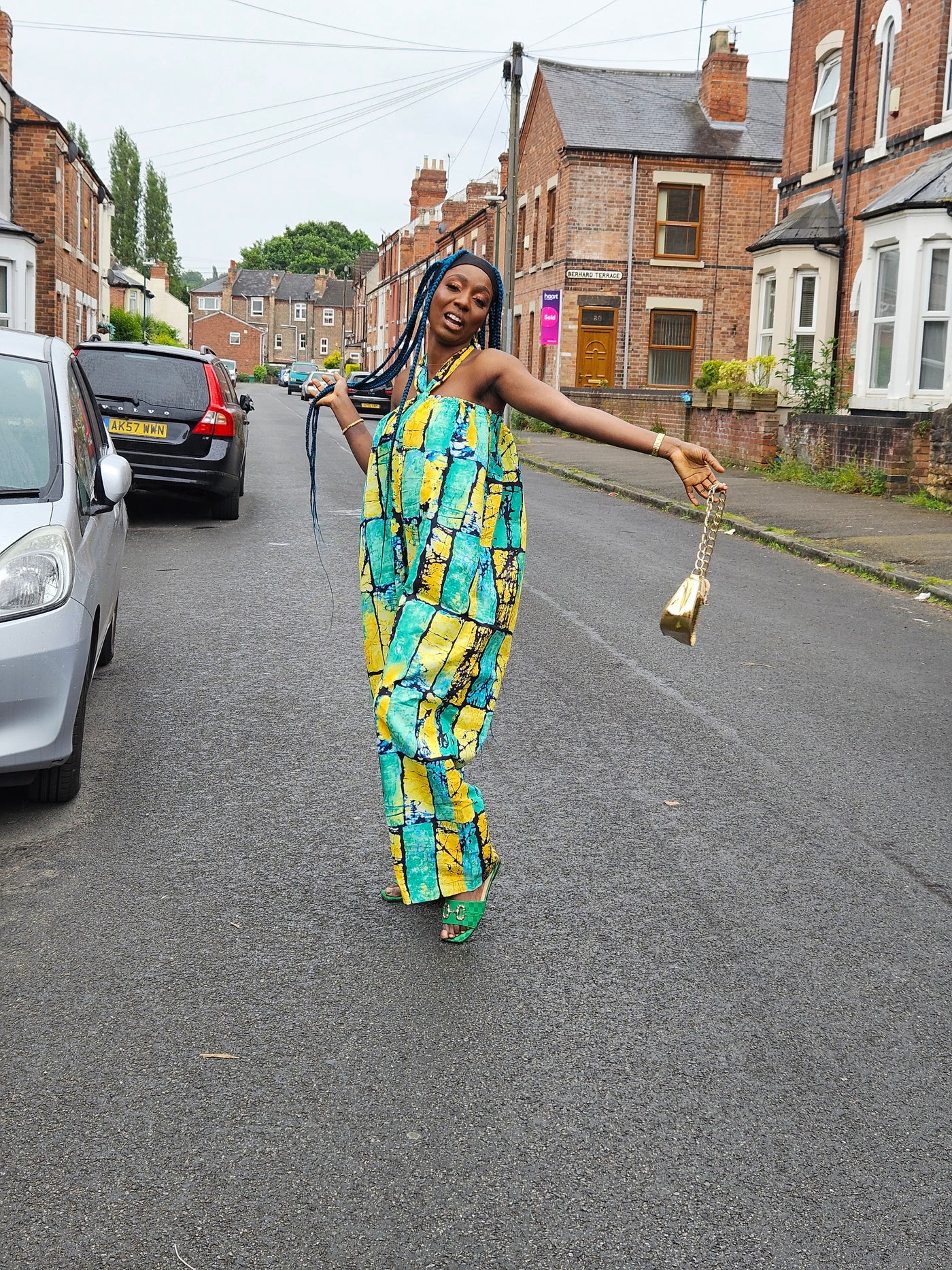 EZINNE AFRICAN PRINT JUMPSUIT (GREEN & YELLOW)