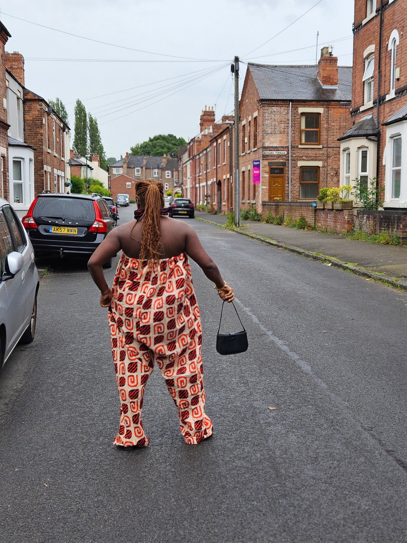 EZINNE AFRICAN PRINT JUMPSUIT (ORANGE & CREAM)