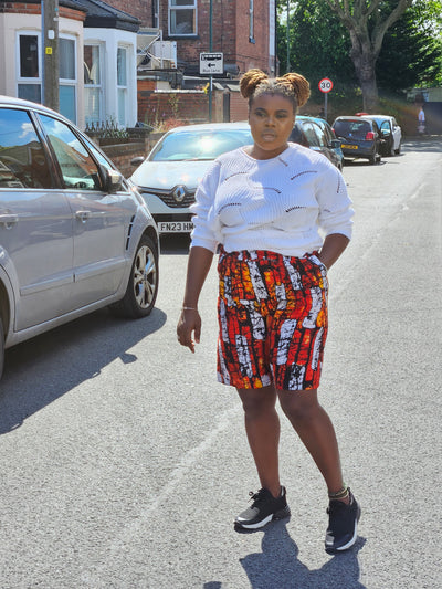 NANA BAGGIE AFRICAN PRINT SHORT