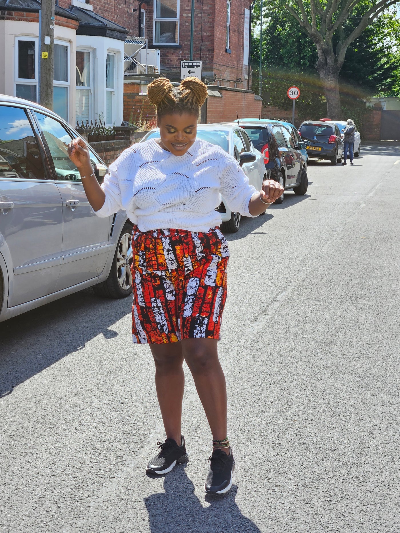 NANA BAGGIE AFRICAN PRINT SHORT