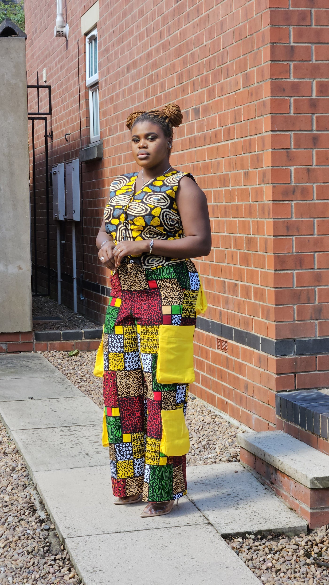 KIEKIE CLASSY 2 PIECE AFRICAN PRINTTROUSER SET