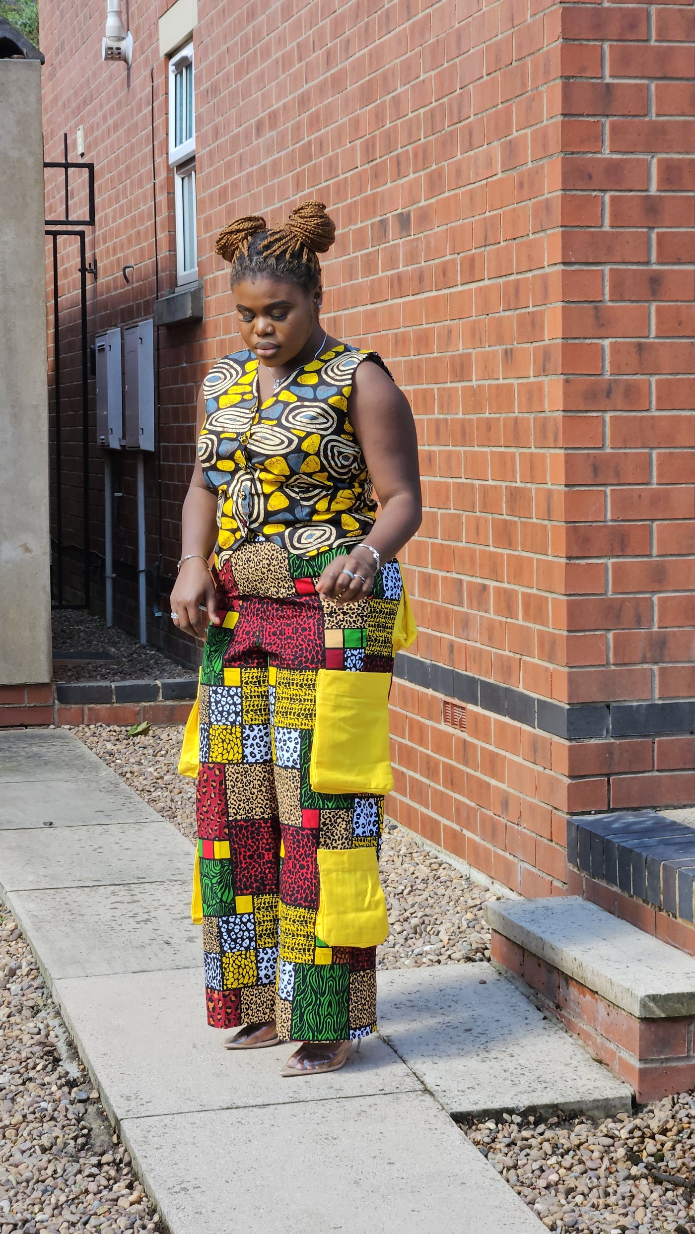 KIEKIE CLASSY 2 PIECE AFRICAN PRINTTROUSER SET