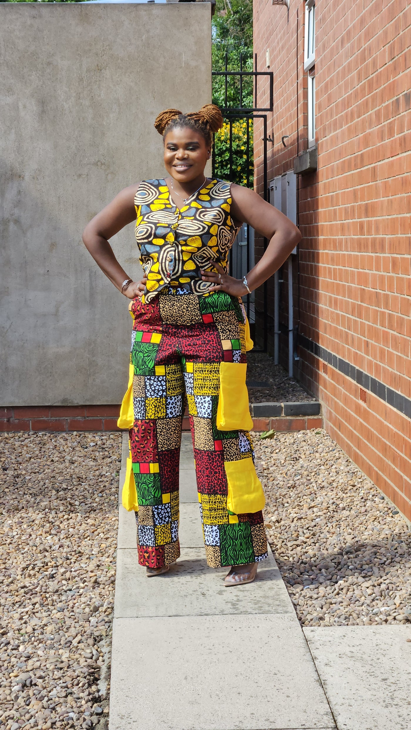 KIEKIE CLASSY 2 PIECE AFRICAN PRINTTROUSER SET