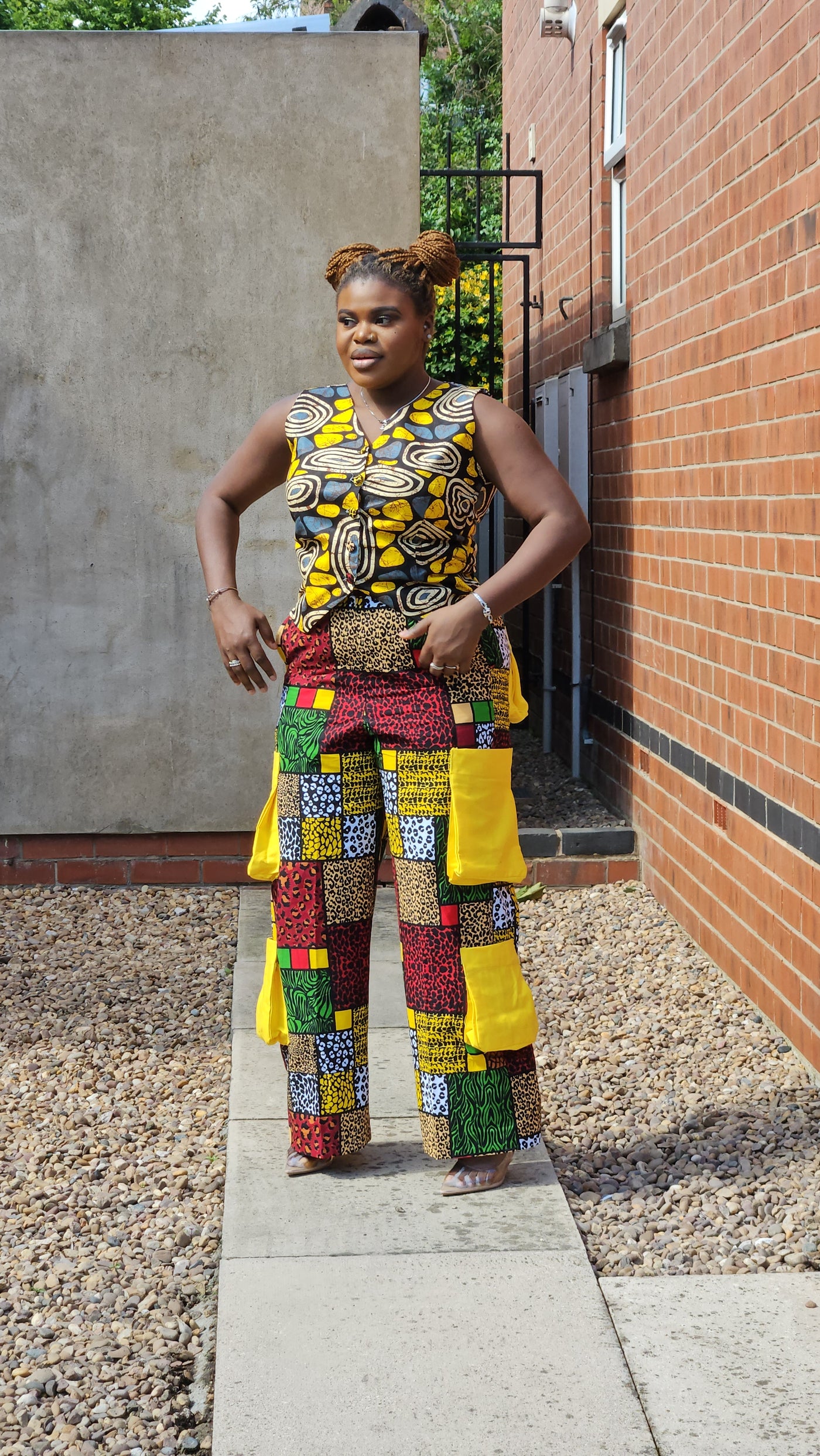 KIEKIE CLASSY 2 PIECE AFRICAN PRINTTROUSER SET