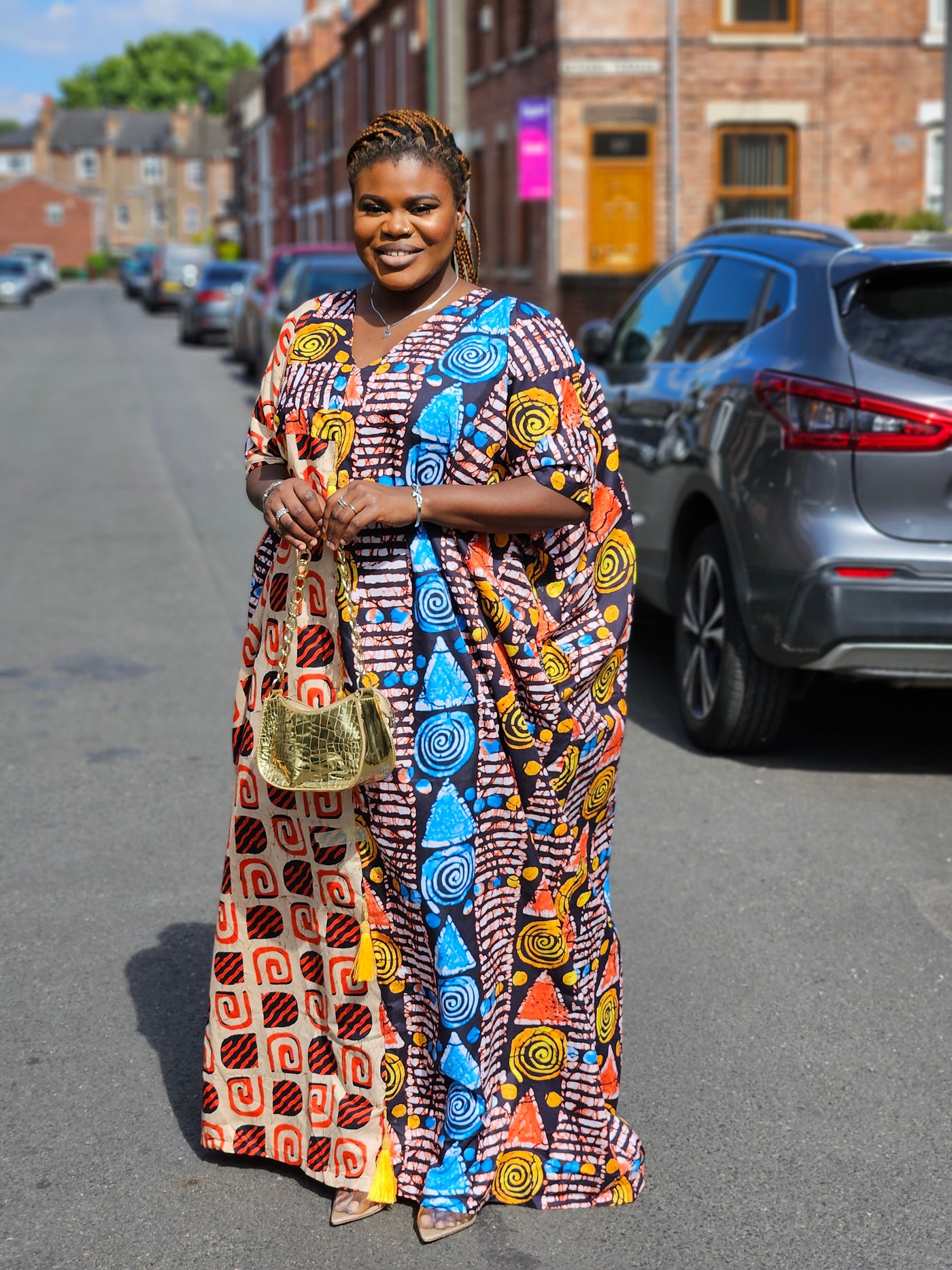 ABEKE AFRICAN PRINT MAXI BUBU DRESS