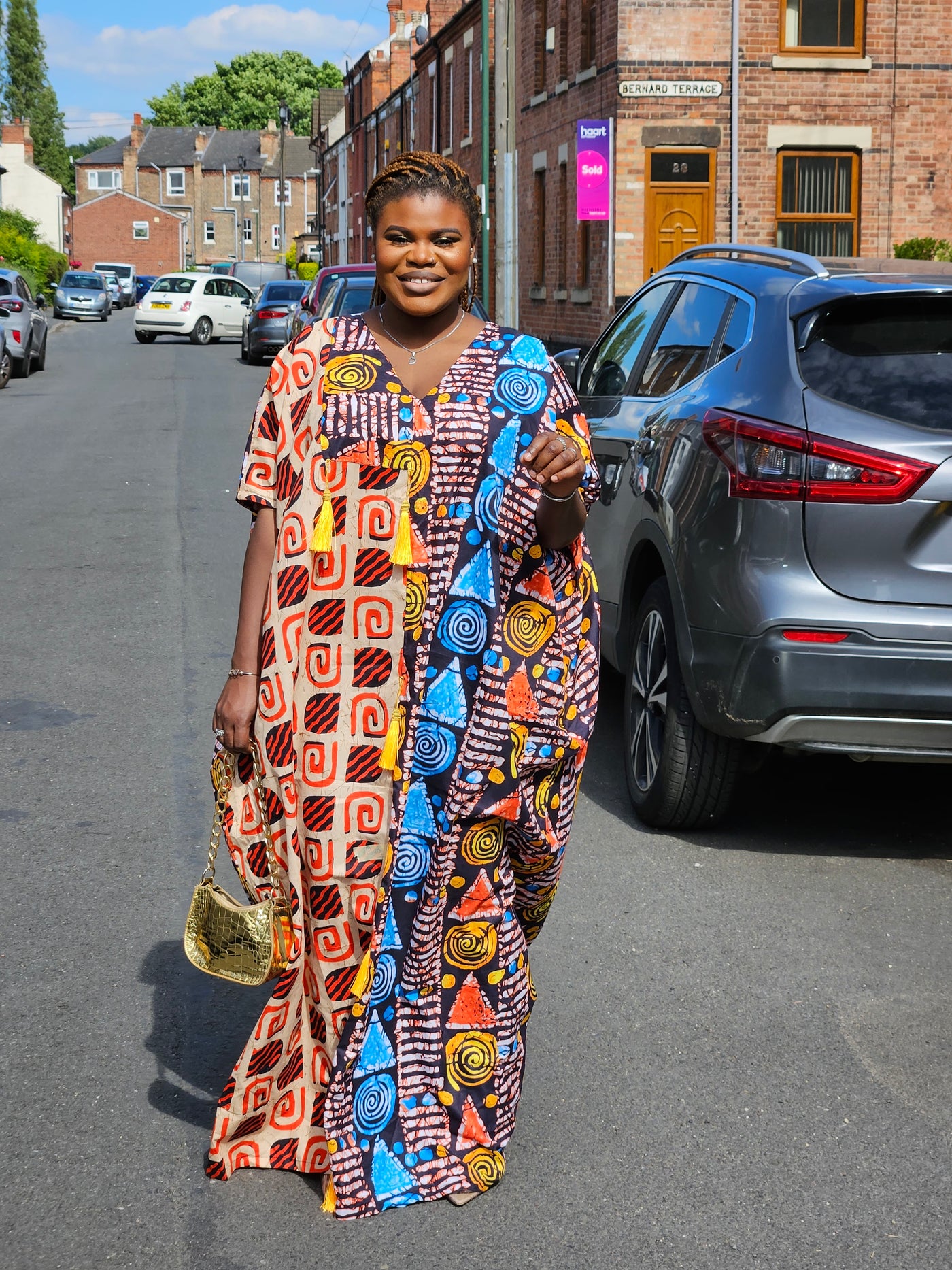 ABEKE AFRICAN PRINT MAXI BUBU DRESS