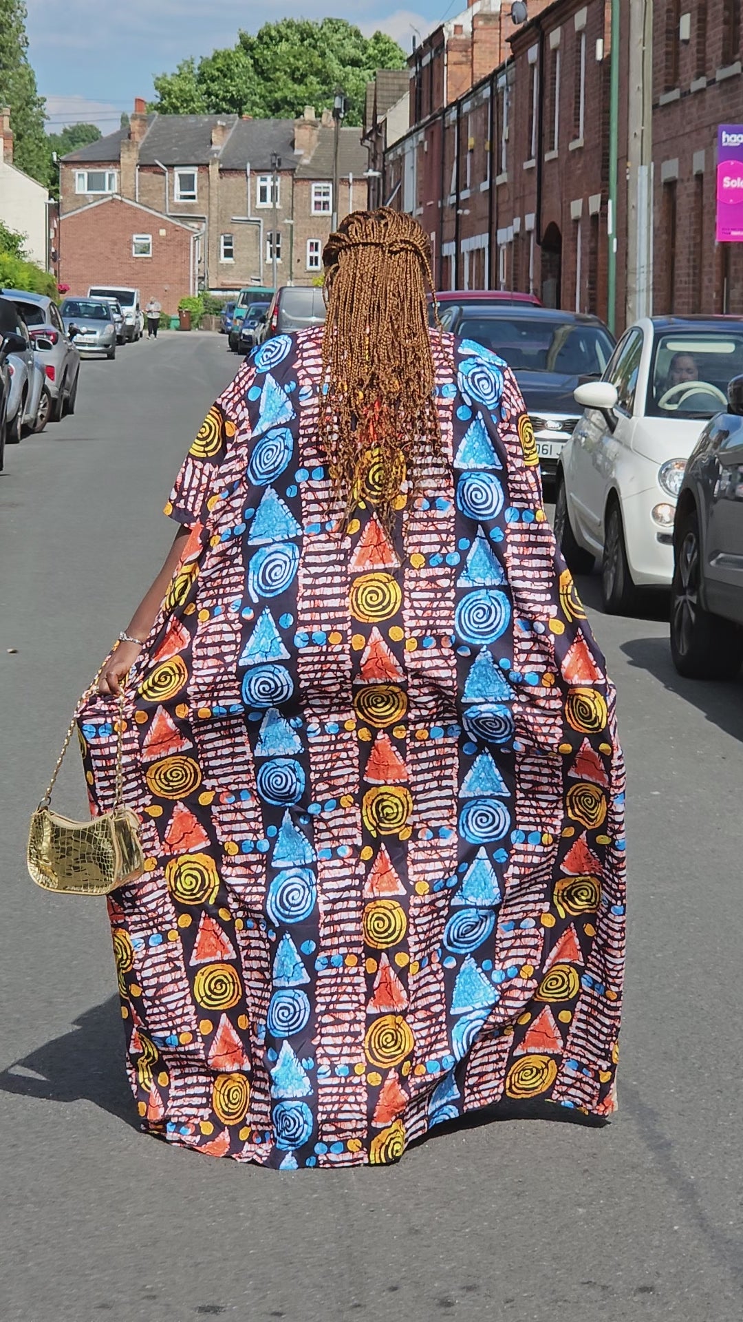 ABEKE AFRICAN PRINT MAXI BUBU DRESS